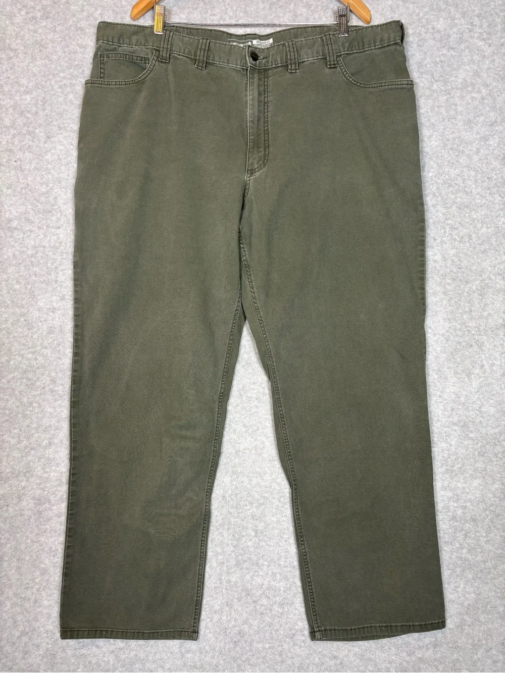 Carhartt Rugged Flex Relaxed Fit Canvas 5-Pocket Work Pants-Green-Men 44x32